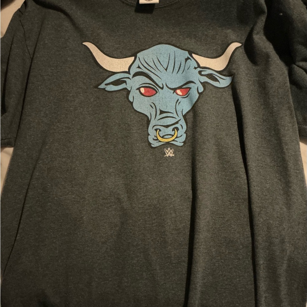 WWE The Rock 2013 T-Shirt with Blue Brahma Bull Graphic